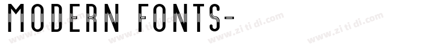 Modern fonts字体转换